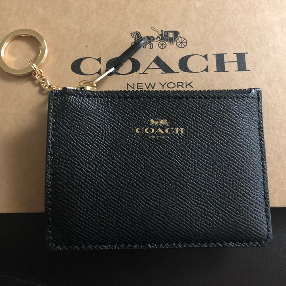 Coach Accessories - Authentic Coach Key Ring/ID Holder Black NWT